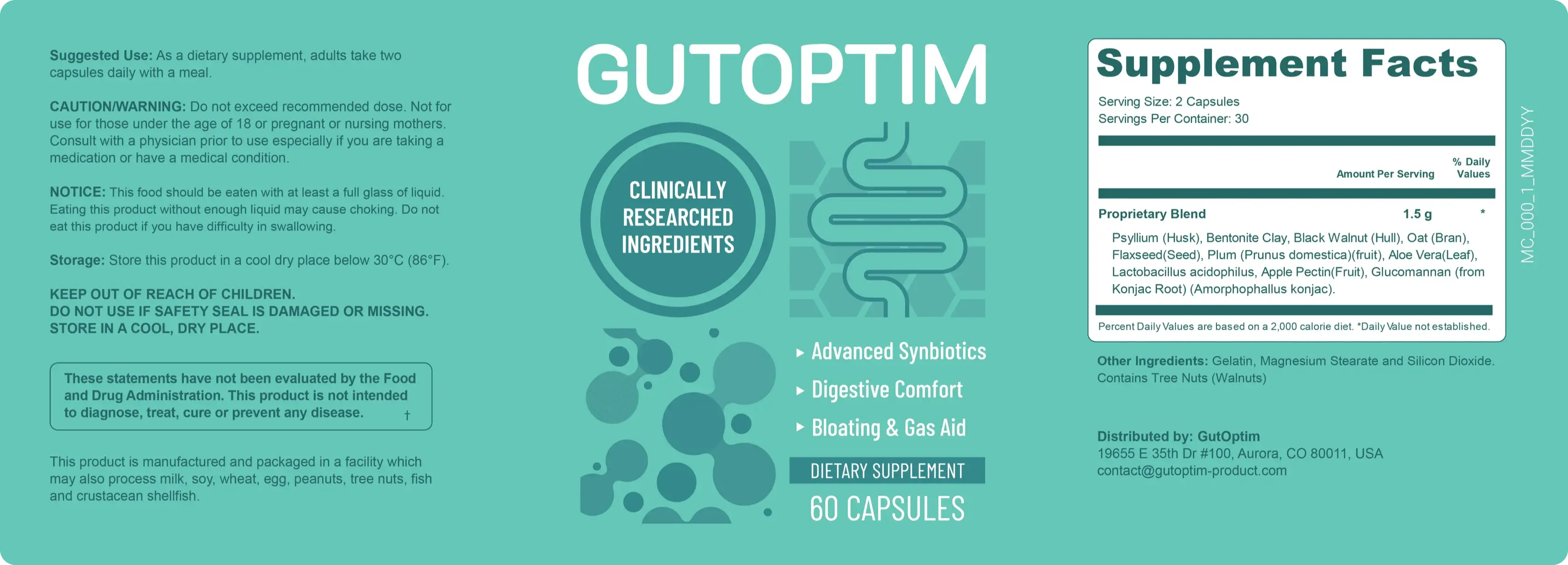 GutOptim Ingredients